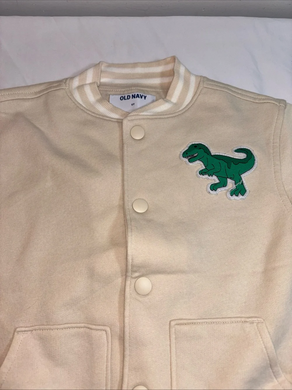 Old Navy Cream Kids' Dino Jacket. 868
